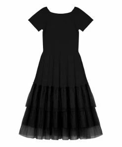 New 🥰 Trend Blossoms Black Tiered A-Line 👗 Dress - 👧 Girls 🎉 -Trend Blossoms-shop zu108205156 alt 2 tm1660589251