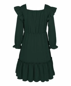 New ๐ Trend Blossoms Dark Green Ruffle-Accent Long-Sleeve A-Line ๐ Dress - ๐ง Girls ๐ 7 New ๐ Trend Blossoms Dark Green Ruffle-Accent Long-Sleeve A-Line ๐ Dress - ๐ง Girls ๐ -Trend Blossoms-shop zu108205157 alt 2 tm1660589251