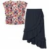 Coupon 🤩 Trend Blossoms Red Floral Angel-Sleeve Top & Dark Navy Ruffle Maxi 👗 Skirt - 👧 Girls 😍 1 Coupon 🤩 Trend Blossoms Red Floral Angel-Sleeve Top & Dark Navy Ruffle Maxi 👗 Skirt - 👧 Girls 😍 -Trend Blossoms-shop zu108221132 main tm1660675996
