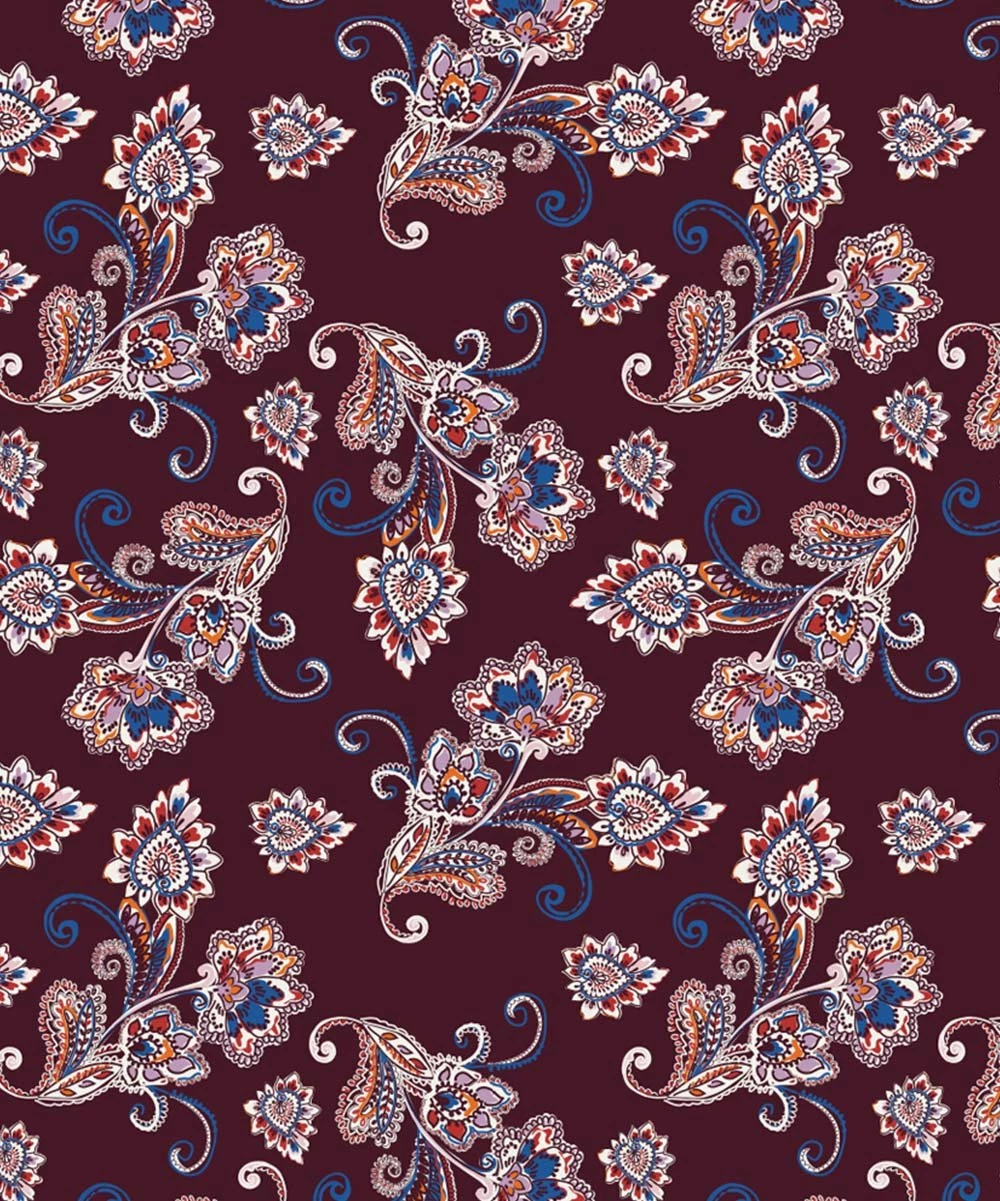 Budget ๐ Trend Blossoms Wine Berry Floral Paisley Ruffle-Hem Maxi ๐ Dress - ๐ง Girls ๐ 4 Budget ๐ Trend Blossoms Wine Berry Floral Paisley Ruffle-Hem Maxi ๐ Dress - ๐ง Girls ๐ - Image 2