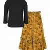 Coupon ๐ Trend Blossoms Black Puff-Sleeve Top & Mustard Floral Button-Front Maxi ๐ Skirt - ๐ง Girls ๐คฉ 1 Coupon ๐ Trend Blossoms Black Puff-Sleeve Top & Mustard Floral Button-Front Maxi ๐ Skirt - ๐ง Girls ๐คฉ -Trend Blossoms-shop zu108257260 main tm1660823475