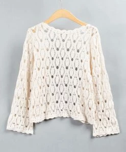 Deals 👍 Trend Blossoms Cream Crochet Cardigan - 👧 Girls ⌛ -Trend Blossoms-shop zu108264038 alt 1 tm1660843253
