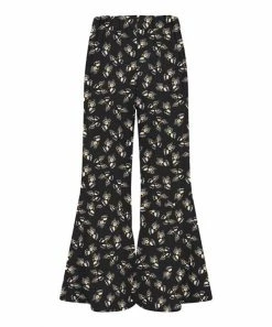 Hot Sale ✨ Trend Blossoms Black & White Butterfly Flare Pants - 👧 Girls 🔔 -Trend Blossoms-shop zu108300384 alt 1 tm1660920813