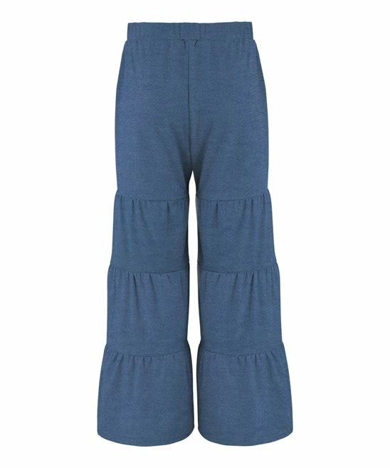 Best reviews of 🎁 Trend Blossoms Blue Chambray Tiered Wide-Leg Pants - 👧 Girls 🔔 4 Best reviews of 🎁 Trend Blossoms Blue Chambray Tiered Wide-Leg Pants - 👧 Girls 🔔 - Image 2