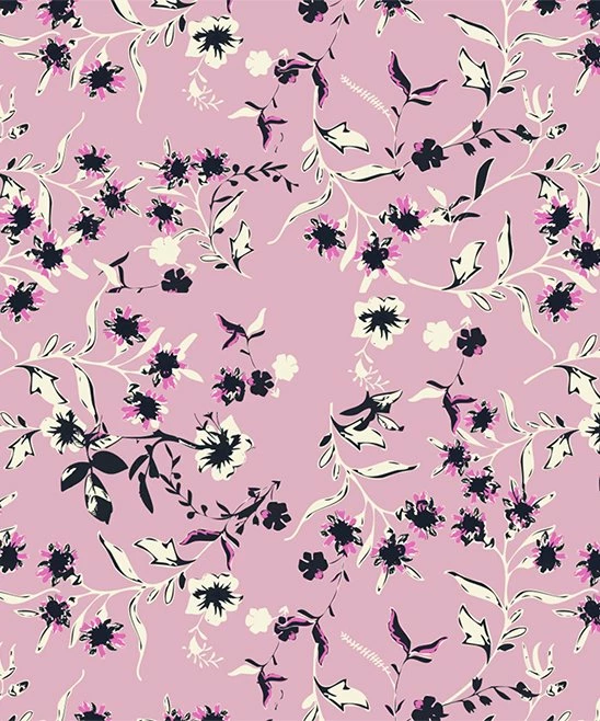 Promo ⭐ Trend Blossoms Dark Navy Angel-Sleeve Top & Dusty Pink Floral Bow Maxi 👗 Skirt - 👧 Girls 👏 5 Promo ⭐ Trend Blossoms Dark Navy Angel-Sleeve Top & Dusty Pink Floral Bow Maxi 👗 Skirt - 👧 Girls 👏 - Image 3