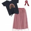 Deals 😍 Trend Blossoms Pink Velvet Tulle 👗 Skirt Set - 👧 Girls ❤️ 1 Deals 😍 Trend Blossoms Pink Velvet Tulle 👗 Skirt Set - 👧 Girls ❤️ -Trend Blossoms-shop zu108372419 main tm1661353368