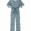 Cheapest ๐งจ Trend Blossoms Dusty Blue & White Floral Cape-Sleeve Belted Surplice Jumpsuit - ๐ง Girls ๐ 2 Cheapest ๐งจ Trend Blossoms Dusty Blue & White Floral Cape-Sleeve Belted Surplice Jumpsuit - ๐ง Girls ๐ -Trend Blossoms-shop zu108480662 main tm1661518843