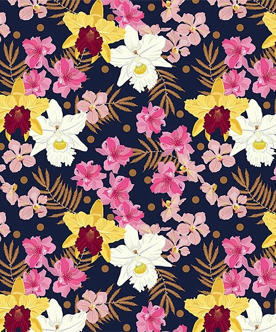 Wholesale โ๏ธ Trend Blossoms Hot Pink Long-Sleeve Top & Navy Floral Bow-Accent Wide-Leg Pants - ๐ง Girls โ 5 Wholesale โ๏ธ Trend Blossoms Hot Pink Long-Sleeve Top & Navy Floral Bow-Accent Wide-Leg Pants - ๐ง Girls โ - Image 3