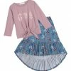 Best deal ๐ Trend Blossoms Dusty Pink Floral Long-Sleeve Top & Dusty Blue Leaf Hi-Low ๐ Skirt - ๐ง Girls ๐งจ 2 Best deal ๐ Trend Blossoms Dusty Pink Floral Long-Sleeve Top & Dusty Blue Leaf Hi-Low ๐ Skirt - ๐ง Girls ๐งจ -Trend Blossoms-shop zu108486462 main tm1661518843