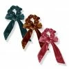 Flash Sale 🔔 Trend Blossoms Brown & Pink Velvet Scrunchie Set ❤️ -Trend Blossoms-shop zu108542995 main tm1662551932