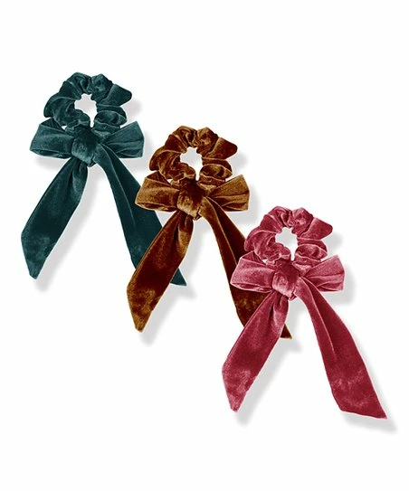 Flash Sale ๐ Trend Blossoms Brown & Pink Velvet Scrunchie Set โค๏ธ 3 Flash Sale ๐ Trend Blossoms Brown & Pink Velvet Scrunchie Set โค๏ธ