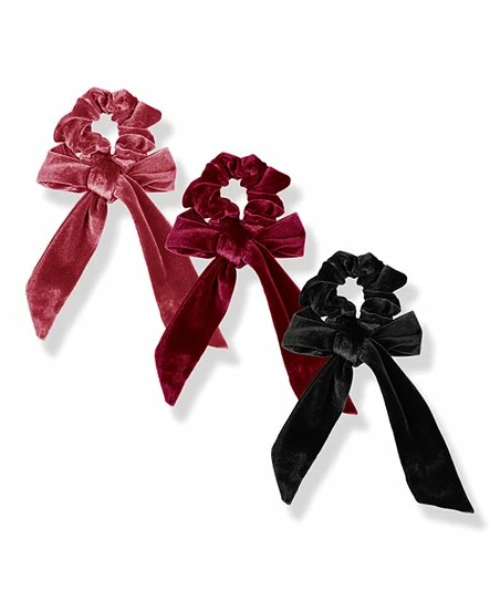 Best deal ๐ Trend Blossoms Pink & Black Velvet Scrunchie Set ๐ฅ 3 Best deal ๐ Trend Blossoms Pink & Black Velvet Scrunchie Set ๐ฅ