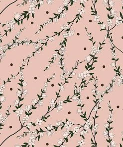 Hot Sale 🛒 Trend Blossoms Light Coral Pink Floral & Polka Dot Ruffle-Hem Maxi 👗 Dress - 👧 Girls 🛒 -Trend Blossoms-shop zu108722148 alt 2 tm1662470552