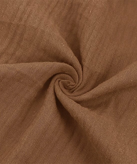 Cheapest ๐ Trend Blossoms Brown Crinkle Poet-Sleeve Crewneck Top - ๐ง Girls โจ 5 Cheapest ๐ Trend Blossoms Brown Crinkle Poet-Sleeve Crewneck Top - ๐ง Girls โจ - Image 3