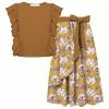 Cheapest โค๏ธ Trend Blossoms Light Brown Angel-Sleeve Top & Mustard Floral Bow-Accent Maxi ๐ Skirt - ๐ง Girls ๐ 1 Cheapest โค๏ธ Trend Blossoms Light Brown Angel-Sleeve Top & Mustard Floral Bow-Accent Maxi ๐ Skirt - ๐ง Girls ๐ -Trend Blossoms-shop zu108728295 main tm1662470552