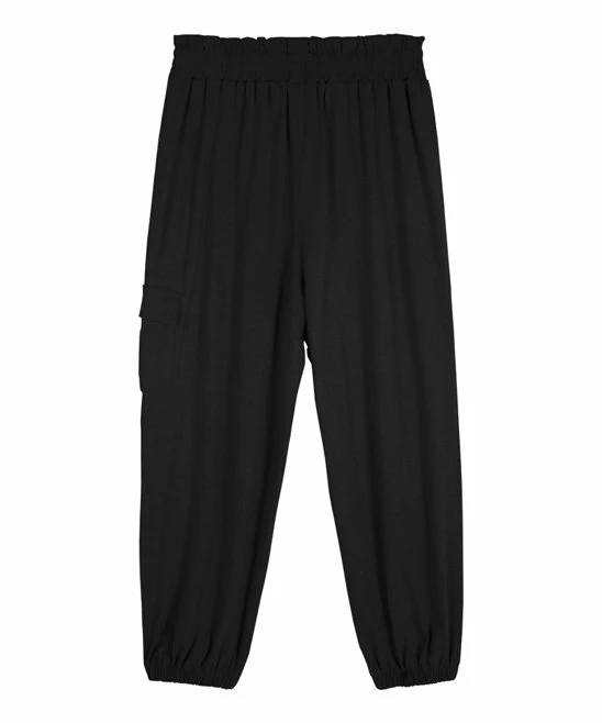 Coupon ๐ Trend Blossoms Black Cargo-Pocket Joggers - ๐ง Girls โ๏ธ 4 Coupon ๐ Trend Blossoms Black Cargo-Pocket Joggers - ๐ง Girls โ๏ธ - Image 2