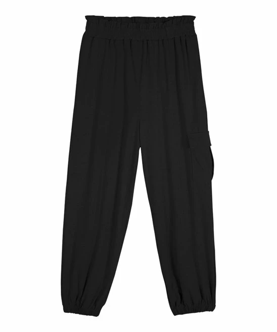 Coupon ๐ Trend Blossoms Black Cargo-Pocket Joggers - ๐ง Girls โ๏ธ 3 Coupon ๐ Trend Blossoms Black Cargo-Pocket Joggers - ๐ง Girls โ๏ธ