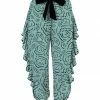 Top 10 🤩 Trend Blossoms Teal & Black Floral Ruffle Joggers - 👧 Girls 😍 -Trend Blossoms-shop zu108920702 main tm1663268250