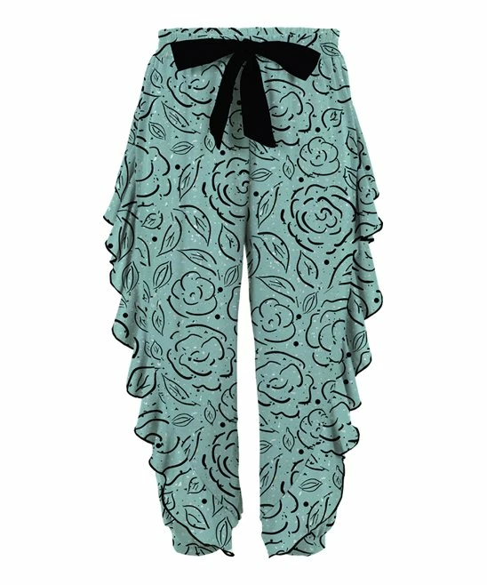 Top 10 ๐คฉ Trend Blossoms Teal & Black Floral Ruffle Joggers - ๐ง Girls ๐ 3 Top 10 ๐คฉ Trend Blossoms Teal & Black Floral Ruffle Joggers - ๐ง Girls ๐