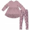Buy ๐ Trend Blossoms Dusty Pink Ruffle-Hem Hi-Low Tunic & Floral Leggings - ๐ง Girls โ 2 Buy ๐ Trend Blossoms Dusty Pink Ruffle-Hem Hi-Low Tunic & Floral Leggings - ๐ง Girls โ -Trend Blossoms-shop zu109038000 main tm1663592416