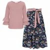 Brand new โญ Trend Blossoms Dusty Pink Ruffle-Accent Long-Sleeve Top & Navy Floral Maxi ๐ Skirt - ๐ง Girls ๐ฅฐ 1 Brand new โญ Trend Blossoms Dusty Pink Ruffle-Accent Long-Sleeve Top & Navy Floral Maxi ๐ Skirt - ๐ง Girls ๐ฅฐ -Trend Blossoms-shop zu109069012 main tm1663767478