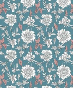 Buy ⭐ Trend Blossoms Dusty Pink Ruffle-Accent Long-Sleeve Top & Blue Floral Maxi 👗 Skirt - 👧 Girls 👍 -Trend Blossoms-shop zu109069120 alt 2 tm1663767478