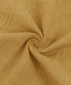 Deals 🔔 Trend Blossoms Mustard Tie-Accent Puff-Sleeve Maxi 👗 Dress - 👧 Girls 🎉 -Trend Blossoms-shop zu109069123 alt 2 tm1663767478