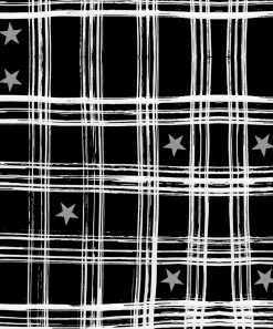 Coupon ✔️ Trend Blossoms White Heart Knot-Front Top & Black Plaid Star Flare Pants - 👧 Girls ❤️ -Trend Blossoms-shop zu109166064 alt 2 tm1663956273