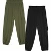 Best deal 🤩 Trend Blossoms Army Green & Black Cargo-Pocket Joggers Set - 👧 Girls 👍 -Trend Blossoms-shop zu109166186 main tm1663956273