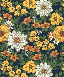 Flash Sale 🎉 Trend Blossoms Dark Navy & Mustard Floral Ruffle-Trim Asymmetrical 👗 Skirt Set - 👧 Girls 🎉 7 Flash Sale 🎉 Trend Blossoms Dark Navy & Mustard Floral Ruffle-Trim Asymmetrical 👗 Skirt Set - 👧 Girls 🎉 -Trend Blossoms-shop zu109166187 alt 2 tm1663956273