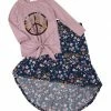 Best Sale 👍 Trend Blossoms Dusty Pink Peace Knot-Hem Tee & Navy Floral Hi-Low 👗 Skirt - 👧 Girls 🎁 -Trend Blossoms-shop zu109238154 main tm1664229261