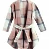 Coupon 🔔 Trend Blossoms Pink & Gray Plaid Belted Cardigan - 👧 Girls 🤩 -Trend Blossoms-shop zu109352724 main tm1664910868