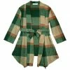 Coupon 🤩 Trend Blossoms Green & Tan Tartan Bow-Belted Cardigan - 👧 Girls ✔️ -Trend Blossoms-shop zu109416987 main tm1664893794
