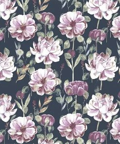 Budget 🎉 Trend Blossoms Navy & Orchid Floral Puff-Sleeve Hoodie - 👧 Girls ✔️ -Trend Blossoms-shop zu109482001 alt 2 tm1665060903