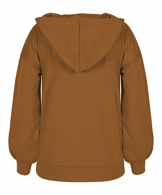 Cheapest ๐ฅ Trend Blossoms Brown & Purple Floral Puff-Sleeve Hoodie - ๐ง Girls ๐ 4 Cheapest ๐ฅ Trend Blossoms Brown & Purple Floral Puff-Sleeve Hoodie - ๐ง Girls ๐ - Image 2