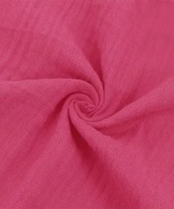 Outlet 😍 Trend Blossoms Hot Pink Crinkle Bow-Accent Ruffle-Hem A-Line 👗 Dress - 👧 Girls 😉 -Trend Blossoms-shop zu109579473 alt 2 tm1665498064