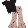 Buy 🛒 Trend Blossoms Black Knot-Front Top & Pink Polka Dot Flare Pants - 👧 Girls 🔔 -Trend Blossoms-shop zu109673956 main tm1665688809