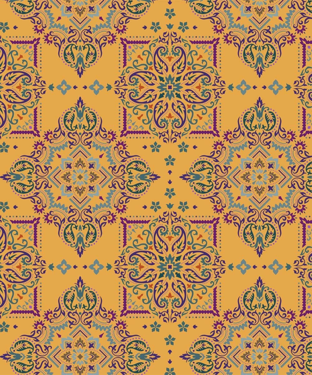 Budget 💯 Trend Blossoms Dusty Blue & Mustard Floral Ruffle-Sleeve Top - Set Of Two ⌛ 5 Budget 💯 Trend Blossoms Dusty Blue & Mustard Floral Ruffle-Sleeve Top - Set Of Two ⌛ - Image 3