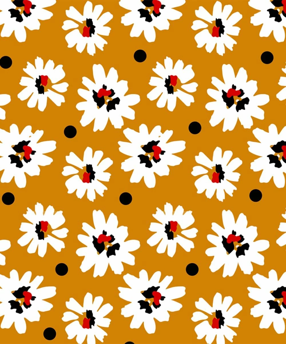 Discount ๐คฉ Trend Blossoms Mustard & Black Floral Ruffle-Accent Hi-Low Puff-Sleeve ๐ Dress - ๐ง Girls ๐คฉ 4 Discount ๐คฉ Trend Blossoms Mustard & Black Floral Ruffle-Accent Hi-Low Puff-Sleeve ๐ Dress - ๐ง Girls ๐คฉ - Image 2