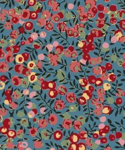 Best Sale 🤩 Trend Blossoms Navy & Blue Water Color Berry Ruffle-Sleeve Top - Set Of Two 😀 -Trend Blossoms-shop zu109674063 alt 2 tm1665688809