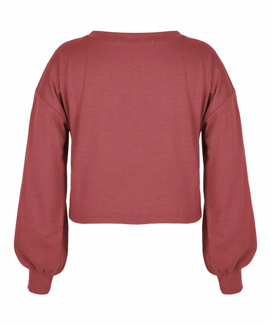 Best reviews of 👏 Trend Blossoms Brick Red 'Walkin' On Sunshine' Puff-Sleeve Top - 👧 Girls 👏 4 Best reviews of 👏 Trend Blossoms Brick Red 'Walkin' On Sunshine' Puff-Sleeve Top - 👧 Girls 👏 - Image 2