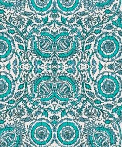 Top 10 🎉 Trend Blossoms White & Turquoise Floral Ruffle-Accent Hi-Low Puff-Sleeve 👗 Dress - 👧 Girls 😉 -Trend Blossoms-shop zu109683169 alt 2 tm1665688809