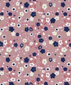 Hot Sale 👏 Trend Blossoms Dusty Pink Angel-Sleeve Top & Navy Floral Tiered Pants - 👧 Girls 😉 -Trend Blossoms-shop zu109685316 alt 2 tm1666285124