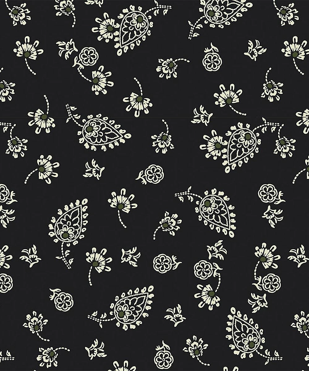 Buy 🎉 Trend Blossoms Black & Cream Floral Paisley Bell-Sleeve Ruffle-Hem Shift 👗 Dress - 👧 Girls 😉 5 Buy 🎉 Trend Blossoms Black & Cream Floral Paisley Bell-Sleeve Ruffle-Hem Shift 👗 Dress - 👧 Girls 😉 - Image 3