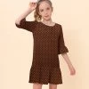Brand new โ Trend Blossoms Brown & Orange Polka Dot Bell-Sleeve Ruffle-Hem Shift ๐ Dress - ๐ง Girls ๐ 1 Brand new โ Trend Blossoms Brown & Orange Polka Dot Bell-Sleeve Ruffle-Hem Shift ๐ Dress - ๐ง Girls ๐ -Trend Blossoms-shop zu109737023 main tm1665749096