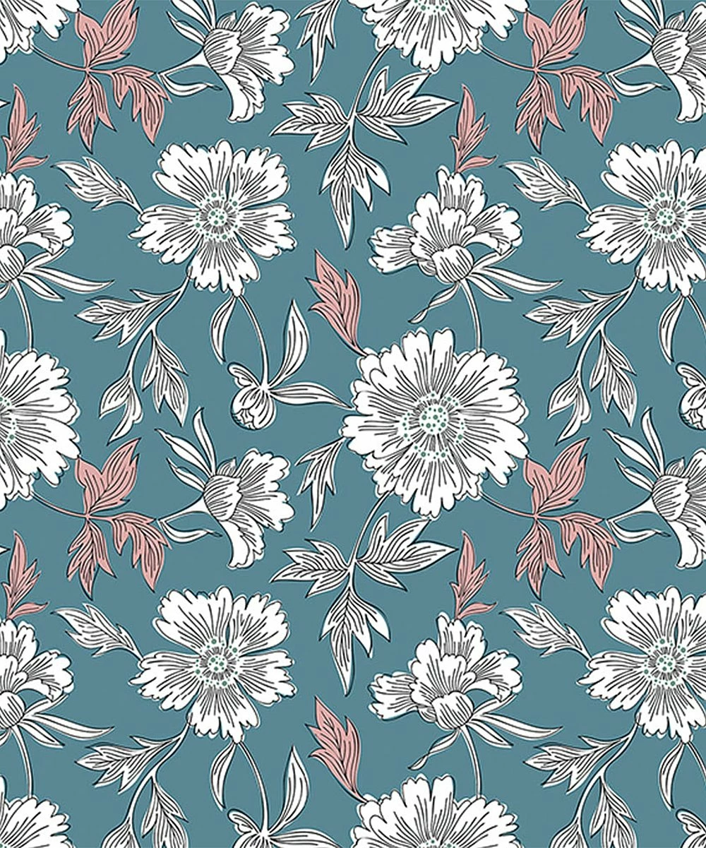 Budget ๐ Trend Blossoms Blue & White Floral Bell-Sleeve Ruffle-Hem Shift ๐ Dress - ๐ง Girls ๐ฅ 4 Budget ๐ Trend Blossoms Blue & White Floral Bell-Sleeve Ruffle-Hem Shift ๐ Dress - ๐ง Girls ๐ฅ - Image 2