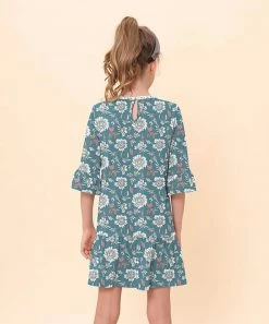 Budget ๐ Trend Blossoms Blue & White Floral Bell-Sleeve Ruffle-Hem Shift ๐ Dress - ๐ง Girls ๐ฅ 7 Budget ๐ Trend Blossoms Blue & White Floral Bell-Sleeve Ruffle-Hem Shift ๐ Dress - ๐ง Girls ๐ฅ -Trend Blossoms-shop zu109737033 alt 2 tm1665749096