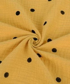 Cheapest 🧨 Trend Blossoms Mustard & Black Polka Dot Bell-Sleeve Ruffle-Hem Shift 👗 Dress - 👧 Girls 🛒 -Trend Blossoms-shop zu109743551 alt 2 tm1665749096