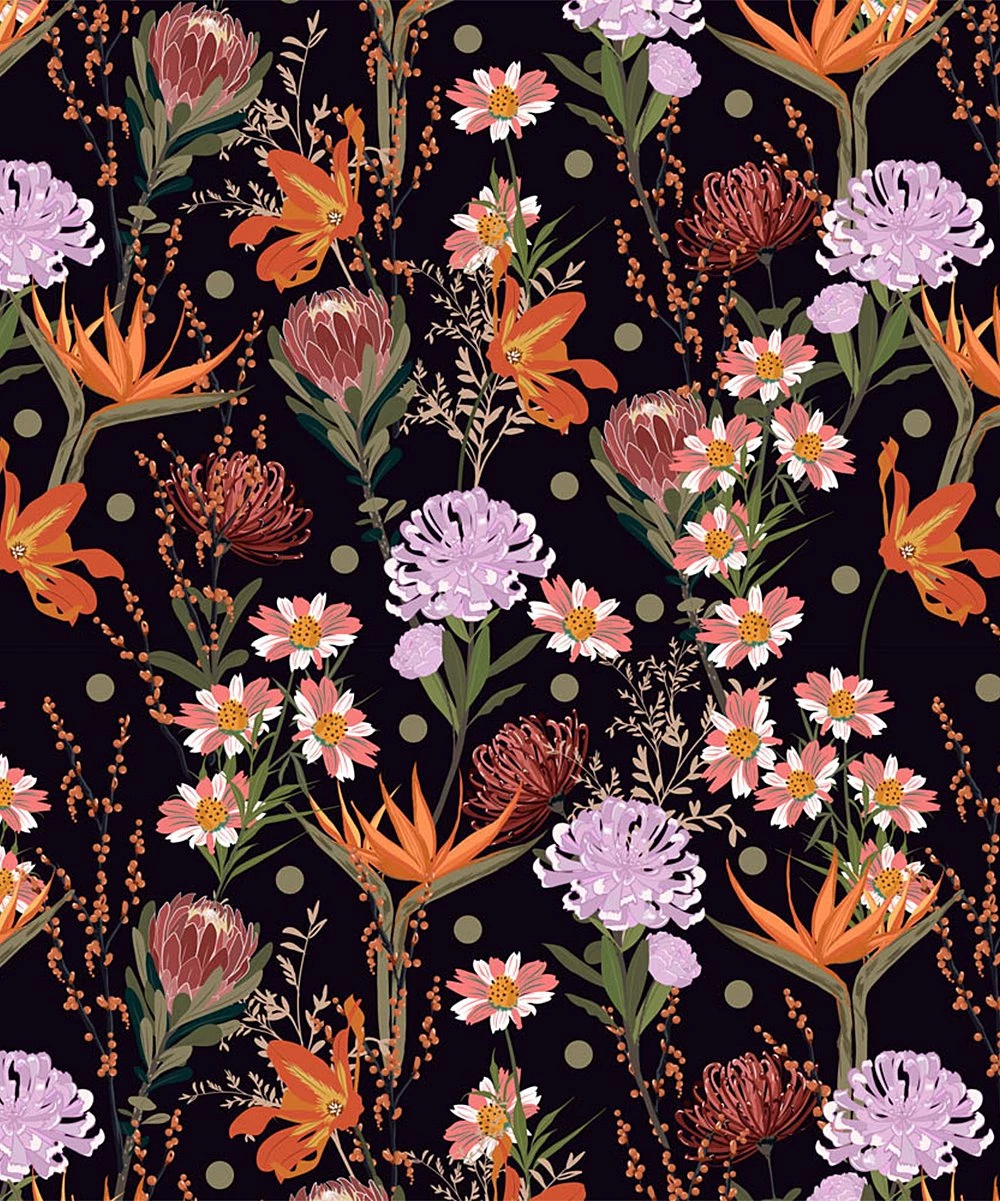 Wholesale 🌟 Trend Blossoms Charcoal & Orange Floral & Polka Dot Bell-Sleeve Ruffle-Hem Shift 👗 Dress - 👧 Girls 😉 4 Wholesale 🌟 Trend Blossoms Charcoal & Orange Floral & Polka Dot Bell-Sleeve Ruffle-Hem Shift 👗 Dress - 👧 Girls 😉 - Image 2