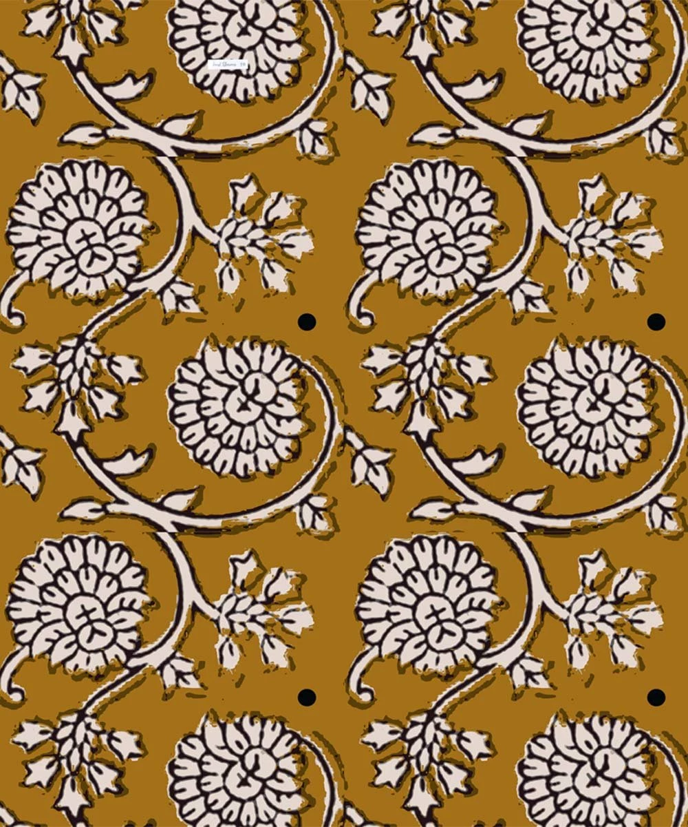 Cheap โ Trend Blossoms Dark Navy Long-Sleeve Top & Dark Mustard Floral Wide-Leg Pants - ๐ง Girls ๐ 4 Cheap โ Trend Blossoms Dark Navy Long-Sleeve Top & Dark Mustard Floral Wide-Leg Pants - ๐ง Girls ๐ - Image 2